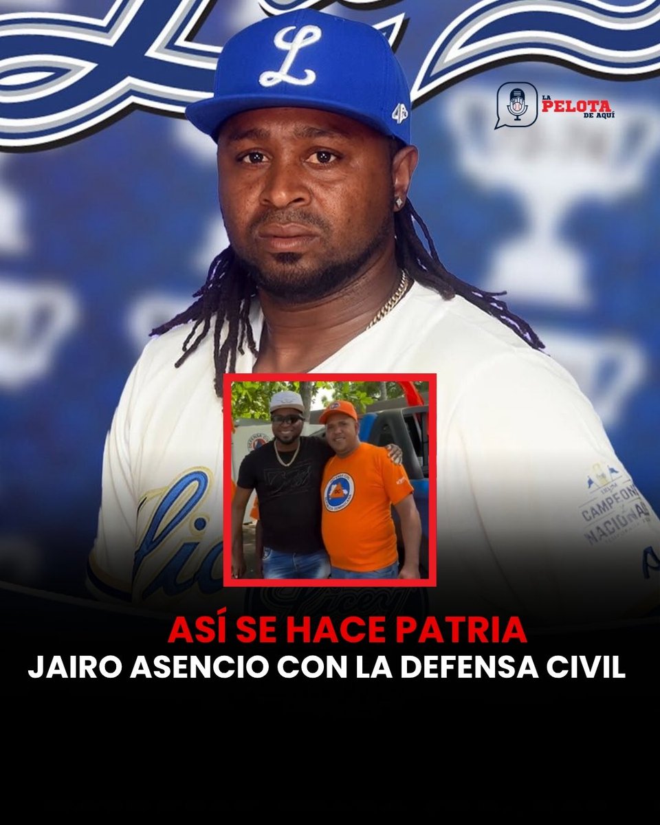 LaPelotaDeAqui's tweet image. Jairo Asencio haciendo servicios públicos junto a la Defensa Civil en la República Dominicana durante la Semana Santa.

#lidom #jairoasencio #dominicanrepublic