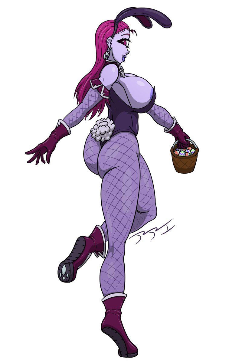 Happy easter folks! 🥚🐰🐣🌷

I did a spicy Deb doodle for the occasion, as part of a collab with some peeps over on bluesky. Be sure to check it out! 
bsky. app/profile/brindustries.bsky.social/post/3mirov3pwlc2g