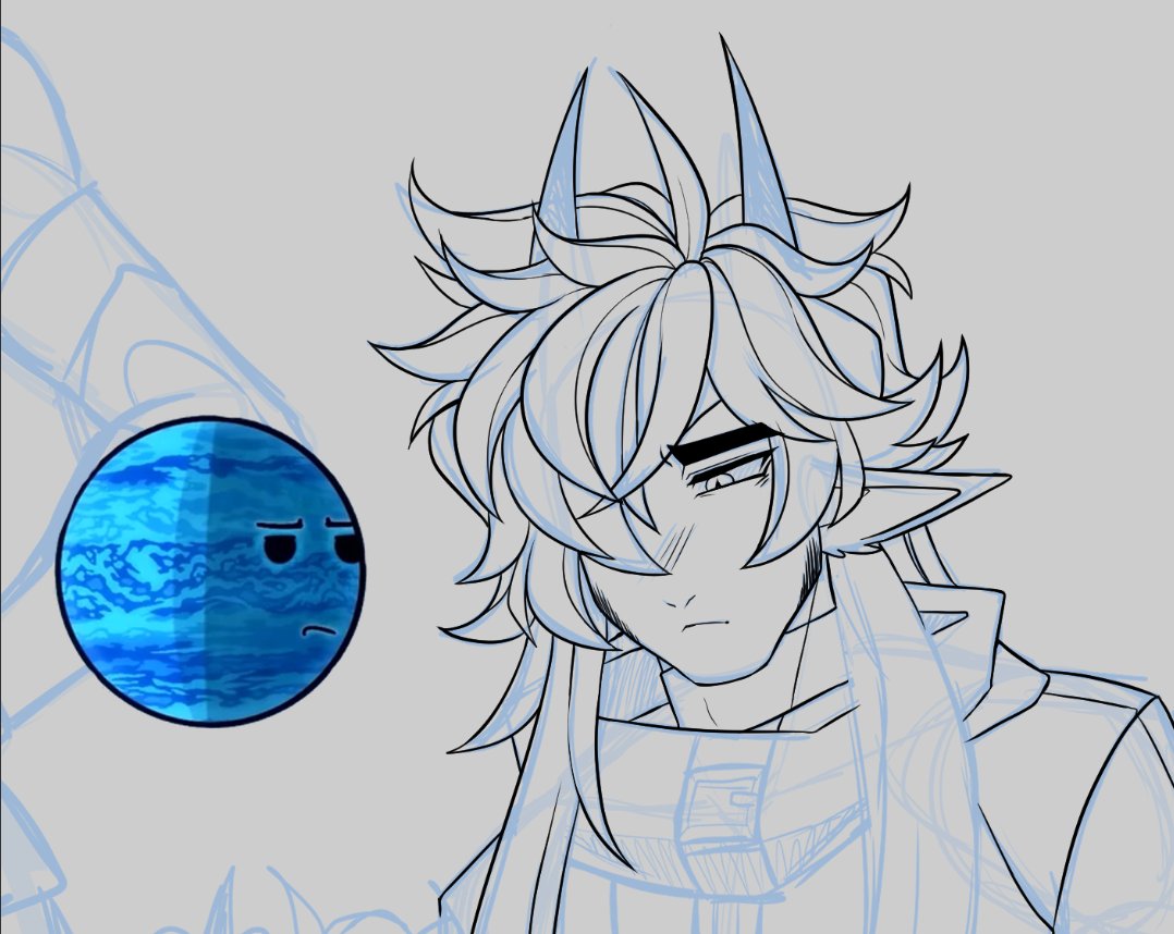 I'm making a gift for Solarballs for the 2 million (late). 
sneak peak of Wise 
#solarballsart #solarballswise