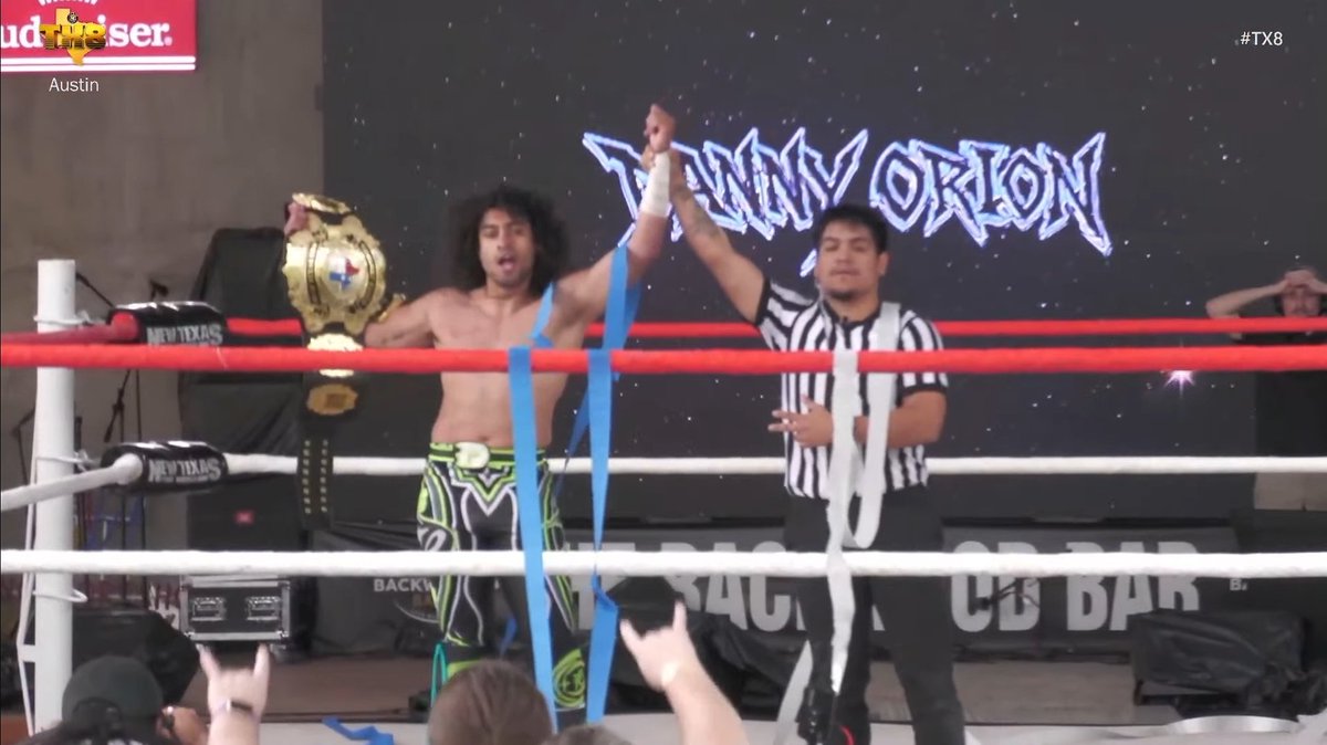 pwponderings's tweet photo. Danny Orion defeated 1 Called Manders to become the New Texas Pro Champion! #TX8 https://t.co/ajIBPZcTqS