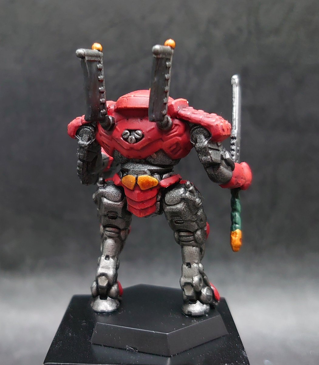 Morikaw90702047's tweet image. #バトルテック から
「SHIRO」完成です😉‼️
赤くても白です。いや、城か🤔
#battletech