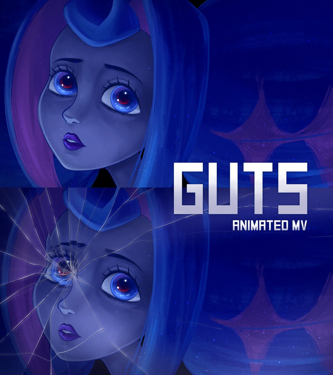 CathGuida's tweet image. Thank you all for 1K on the GUTS Music Video!

To celebrate I wanted to share the thumbnail art without the glass shatter effect. More BTS to come!

#knightsofguinevere #nerdcore