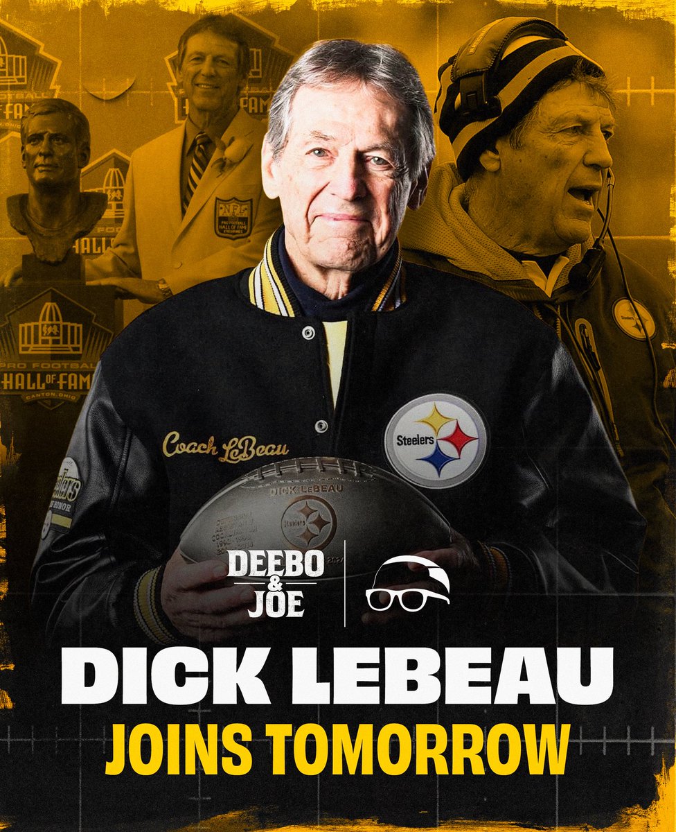 We got a good one for ya’ll TOMORROW! The Legend and Master of the “Fire Zone” Coach Dick LeBeau is joining #DeeboAndJoe 👀🔥

<a href="/jharrison9292/">James Harrison</a> | <a href="/joehaden23/">Joe Haden</a>