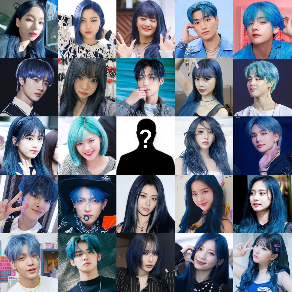 DreamCJen's tweet photo. who in kpop owned blue hair? https://t.co/n4bGOeYWwm