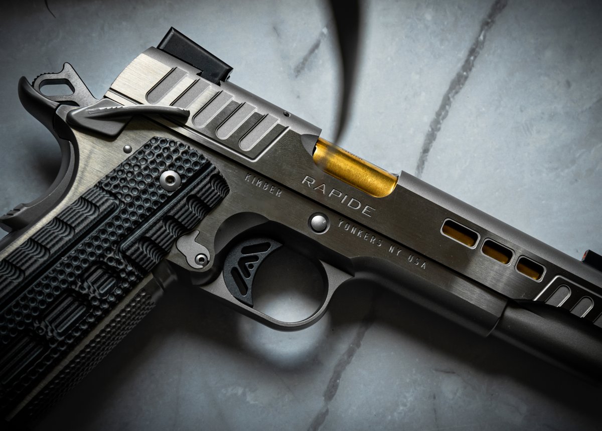 kimberamerica's tweet image. The Kimber Rapide delivers lightning-fast performance with precision that doesn’t flinch. 

#Kimber #KimberRapide #1911 #AmericanMade #BuiltForSpeed #PrecisionPerformance #Speed #1911 #2011