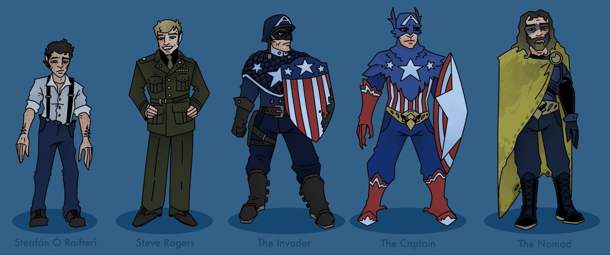 gremlininmywall's tweet image. CAPTAIN AMERICA: The Powers That Be AU

Captain’s Timeline. 

How a troubled Irish orphan stumbled his way into war hero status and then became declared a domestic terrorist…all by just being an alright guy. 

#CaptainAmerica #au #redesign