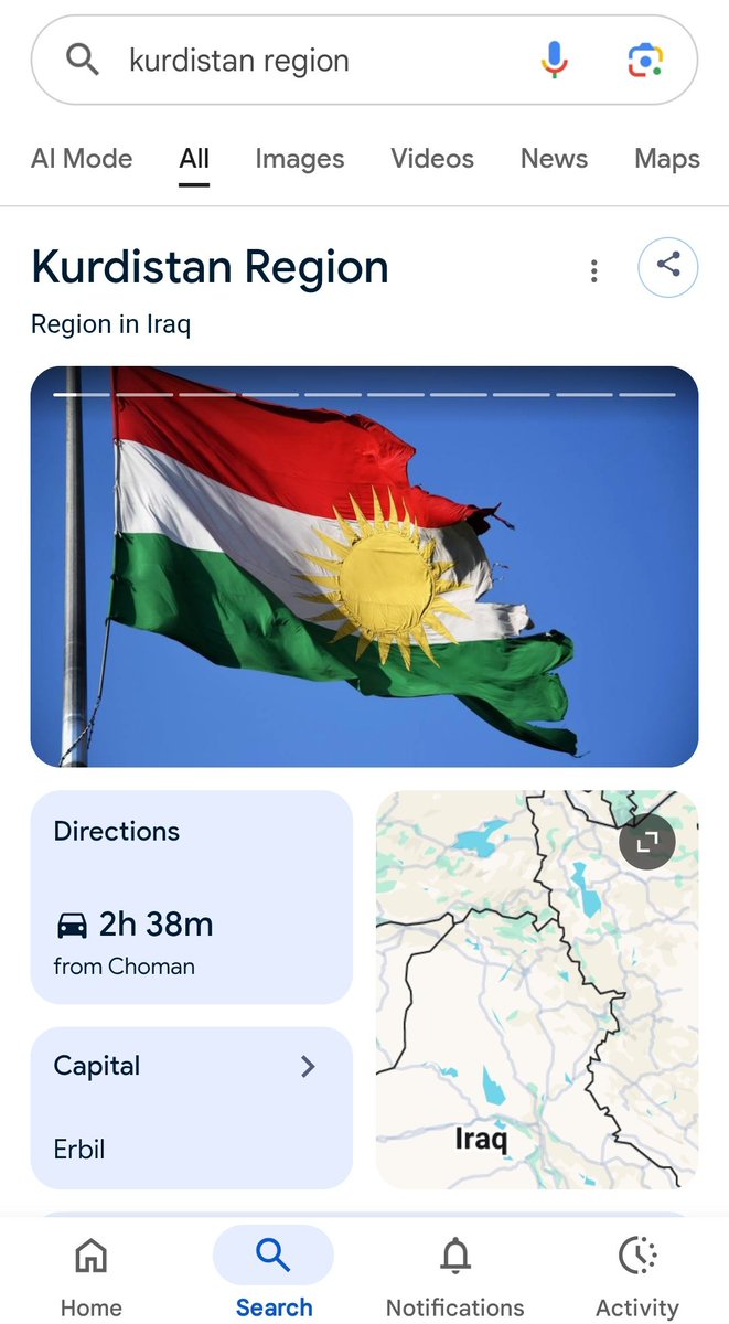 GalanZJ1's tweet photo. This flag has been protected by the blood and sacrifice of thousands of Kurds; it must be fixed immediately.
@Google https://t.co/tJZv0oSaF0