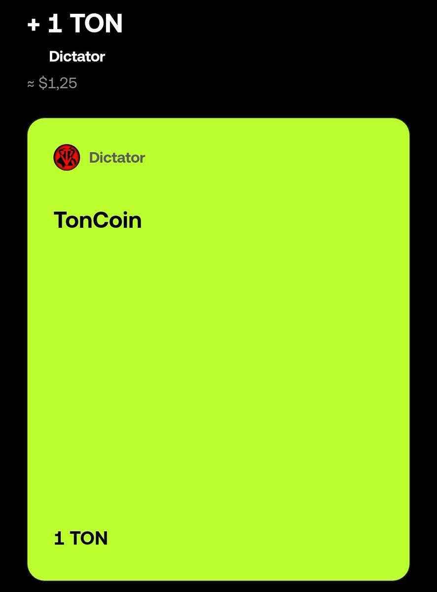 Galahad6402's tweet image. AꘜE ꘜ TON
AꘜE @DictatorCrypt 
@durov
@ton_blockchain
@telegram
#UpdateFinancialSystem 
#TonCoin #NotCoin #DictatorCrypto #TheOpenNetwork #TonBlockchain #TON #TonSystem #TonOperatingSystem #tonstrat #TonFuture #DCT #DictatorCryptoLegion #ꘜTON