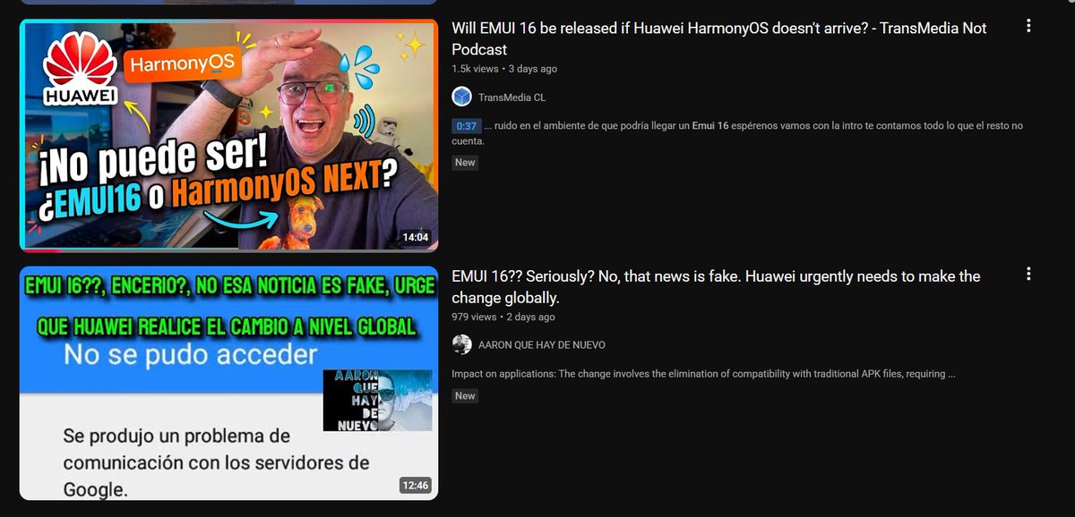 LivingInHarmony's tweet photo. EMUI 16 is fake news. EMUI on its way out, even if factory devices still sold H1-H2 2026 leaving HarmonyOS OTA updates. Still phased out to its death
#EMUI #PhaseOut #FakeNewsDebunked #Huawei https://t.co/X4DtjKahLo