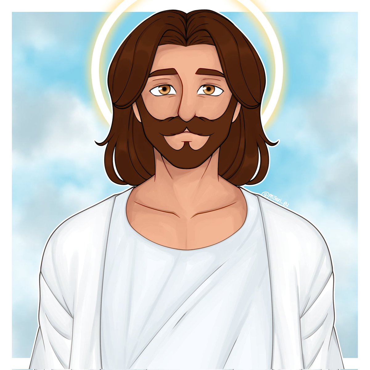 Misuriarts_02's tweet photo. ✝️"Yo soy el camino, la verdad y la vida. Nadie llega al Padre sino por mí."✝️
(Juan 14:6)
Felices pascuas para todos ✨💖
¿Quien vive?
✝️✨ JESÚS ✨✝️
#catolicadecorazon #dibujodigital #dibujo #drawing #jesusvive❤️ https://t.co/iyW8PqskRT