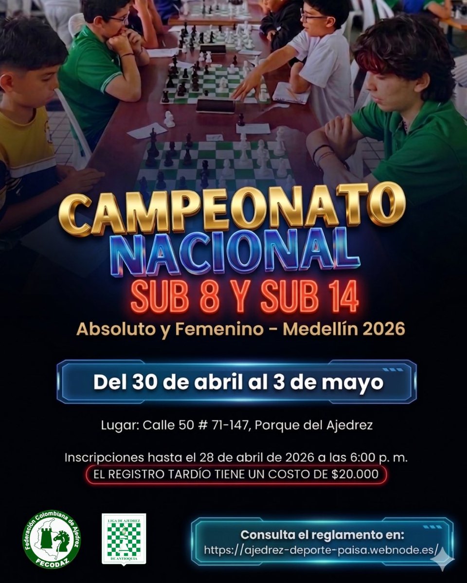 Liga de Ajedrez de Antioquia tweet media