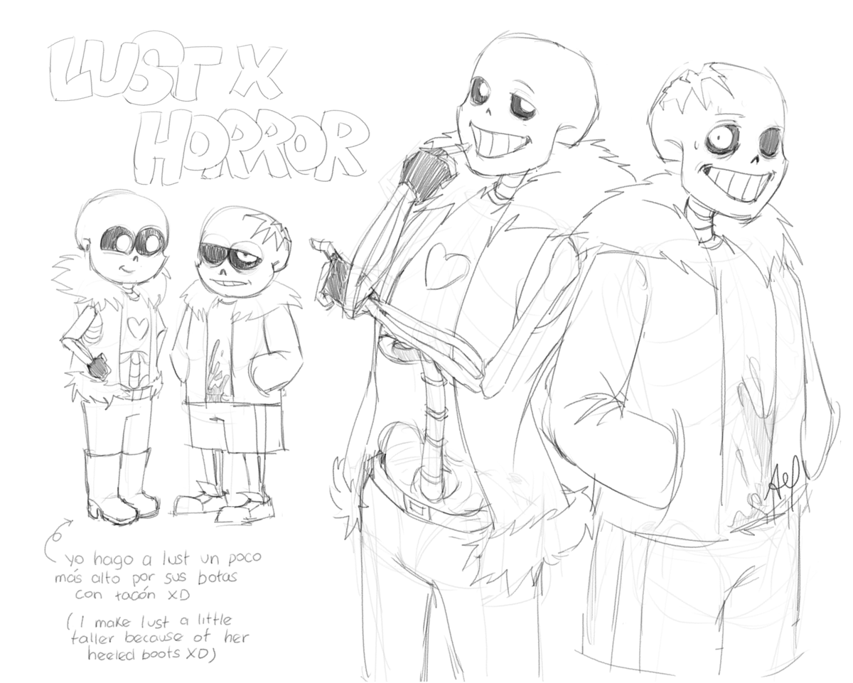 MichelleXD72's tweet photo. Miren mi gente, al fin dibujé mi ship fav😼(Hace un tiempo no dibujaba a  au's de sans) #lustsans #horrorsans #undertaleauship #lustxhorror https://t.co/T0A0mlDnOw