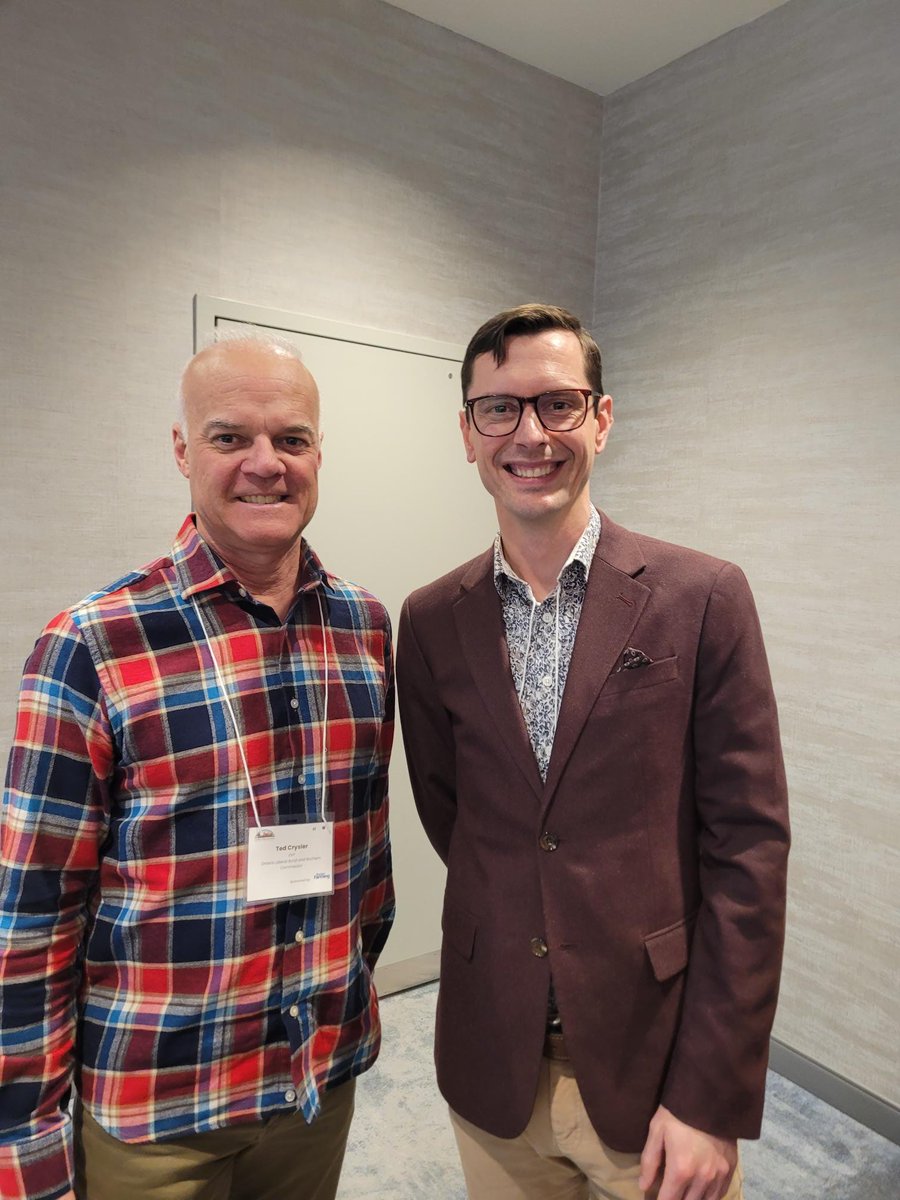 TedCrysler's tweet photo. Enjoyed discussing the future of farmland protection and the role of municipalities with Executive Director  Martin Straathof  @FarmlandMartin  at the Ontario Farmland Trust Farmland Forum on March 19 #FarmlandTrust #FarmlandForum https://t.co/2RFMBKRYFJ