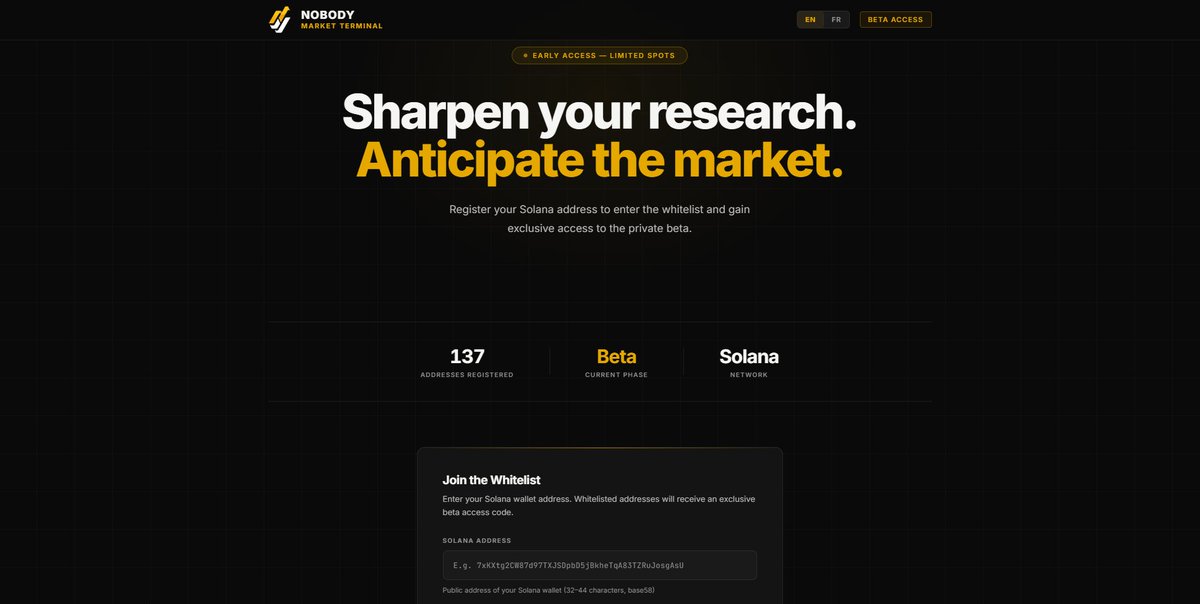 Nobody Market Terminal tweet media