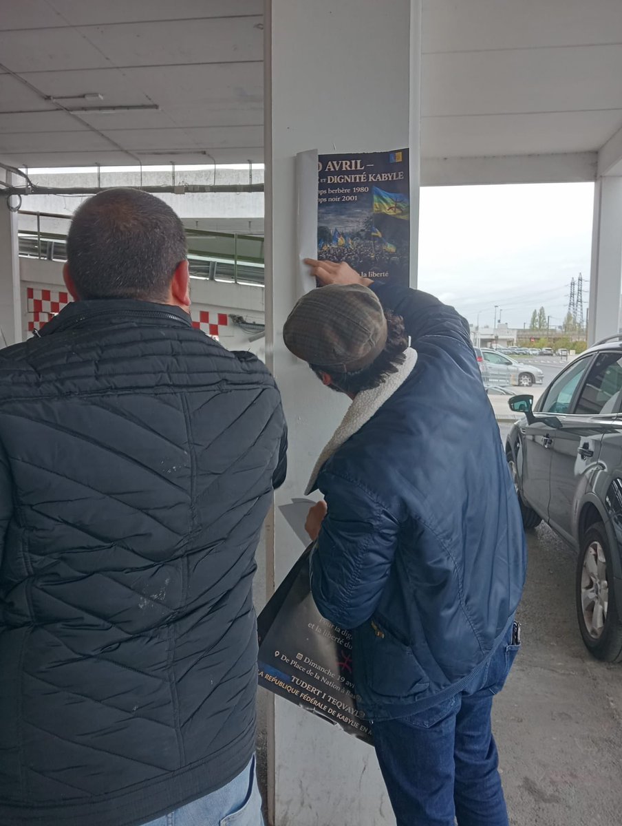 ABellabbaci's tweet photo. 📢 Campagne d’affichage – Marche du Peuple Kabyle à Paris

La campagne d’affichage commence dès aujourd’hui !

➡️ Rendez-vous le 19 avril pour une marche historique !
De Nation à Bastille – 14h

#Kabylie #MarcheKabyle #Paris19Avril #NationBastille #Liberté #Dignité #PeupleKabyle https://t.co/0Xavue8vev