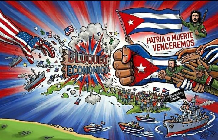 #TumbaElBloqueo patria o Muerte Venceremos #DeZurdaTeam