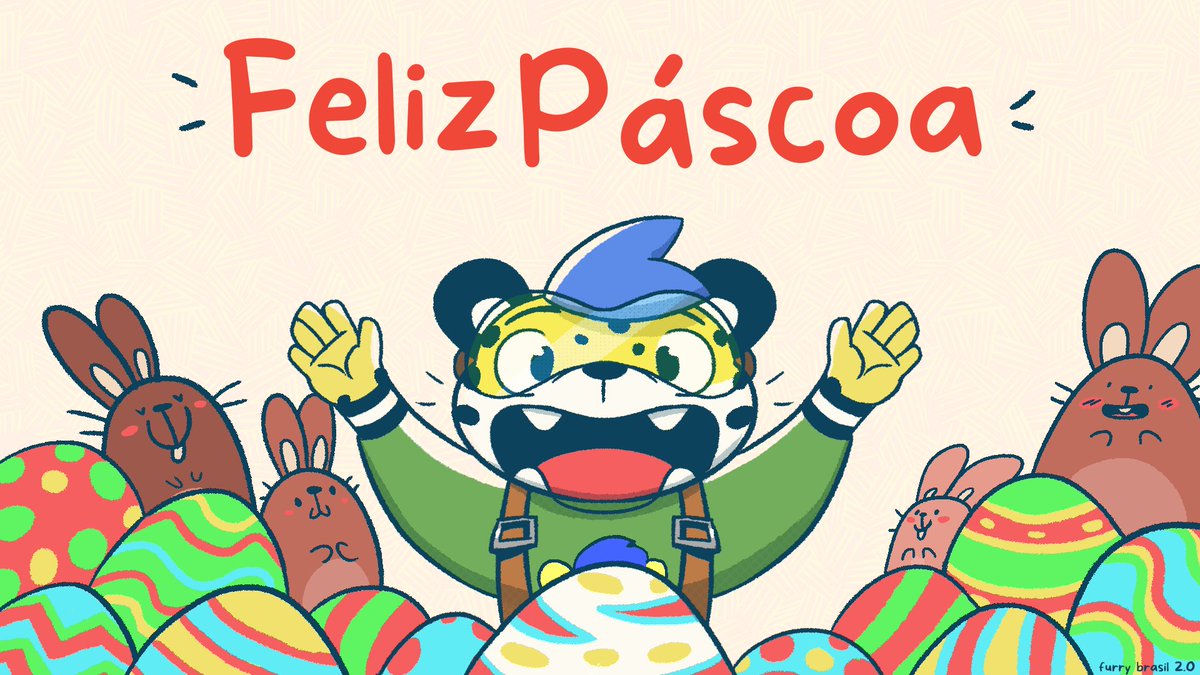 FurryBrasilv2's tweet photo. 🐰 Feliz Páscoa - Furry Brasil 2.0 🐇

O Furry Brasil 2.0 gostaria de desejar uma Feliz Páscoa a todos! ^^

Atenciosamente,
Staff do Furry Brasil 2.0. 🐰

Arte feita por Akaizer https://t.co/zDedfFDBXh