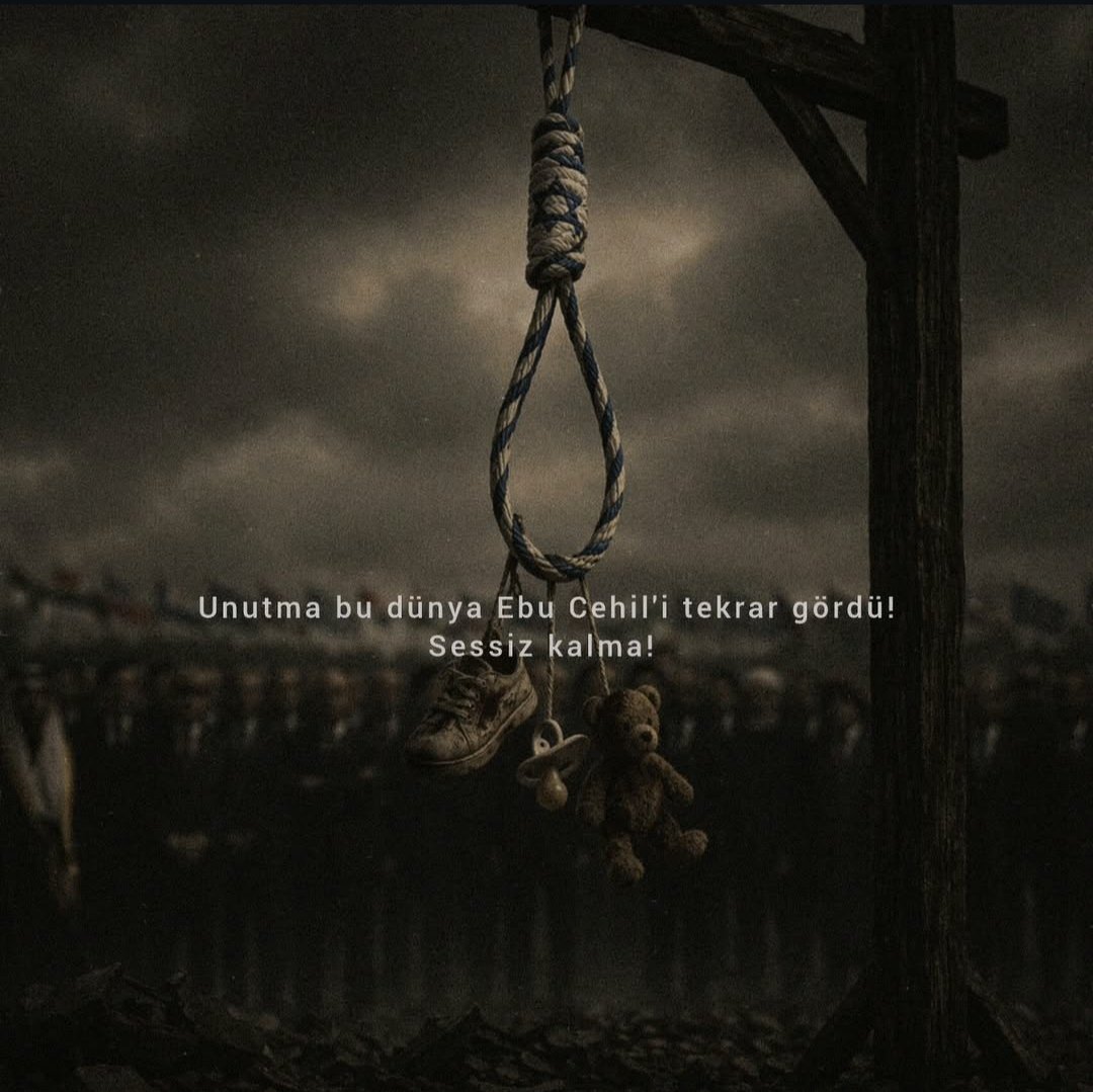 "Komutanı MUHAMMED olan bir Ümmet boyun eğmez."

Unutma bu dünya Ebu Cehil'li tekrar gördü!
sessiz kalma!
İDAMLARI DURDURUN 
#genocidelaw