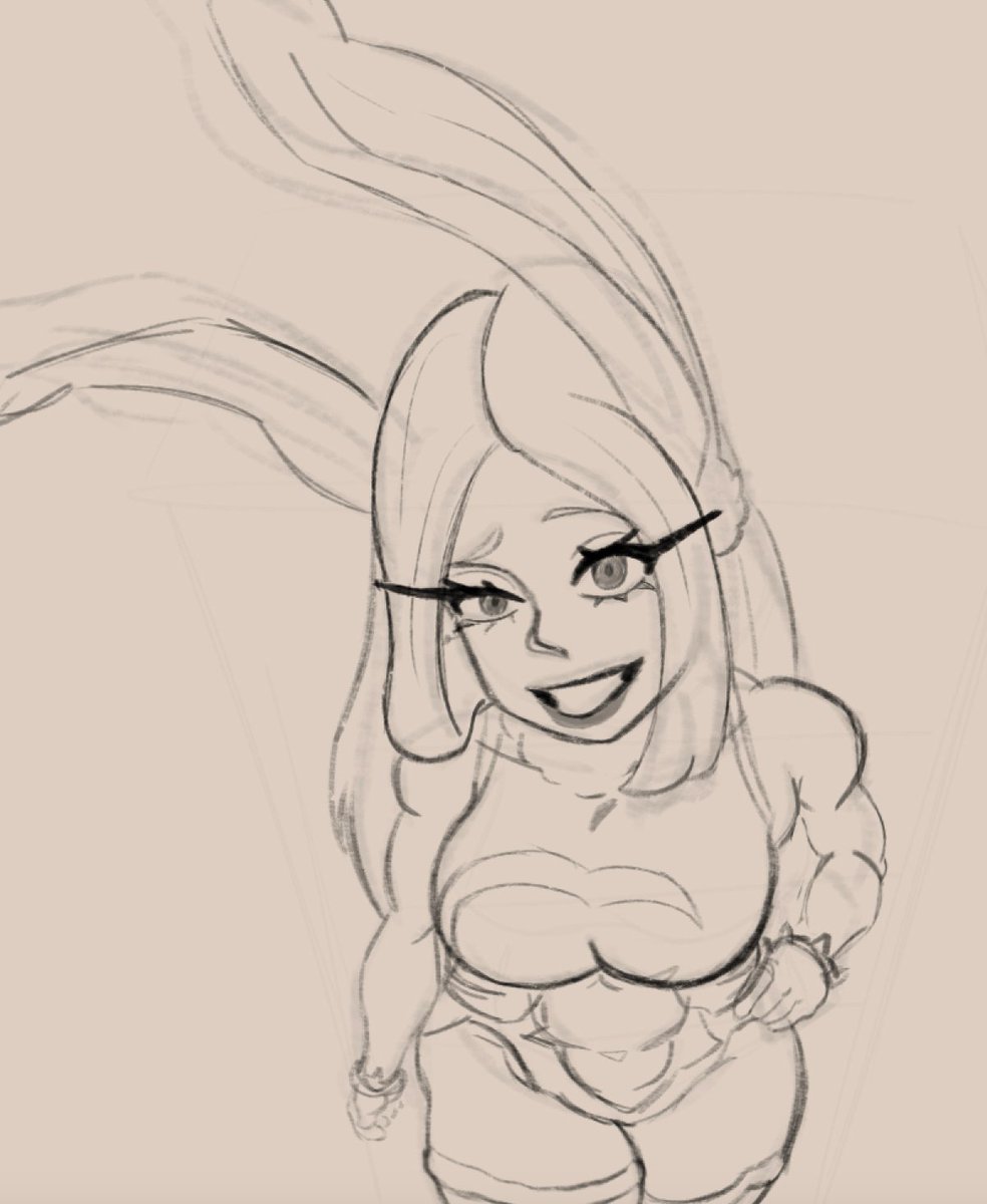 1313lusty's tweet photo. Didn't even think to post anything for today, but I do happen to have a Mirko wip, so Happy Easter I guess lol https://t.co/jER9UtqXgX