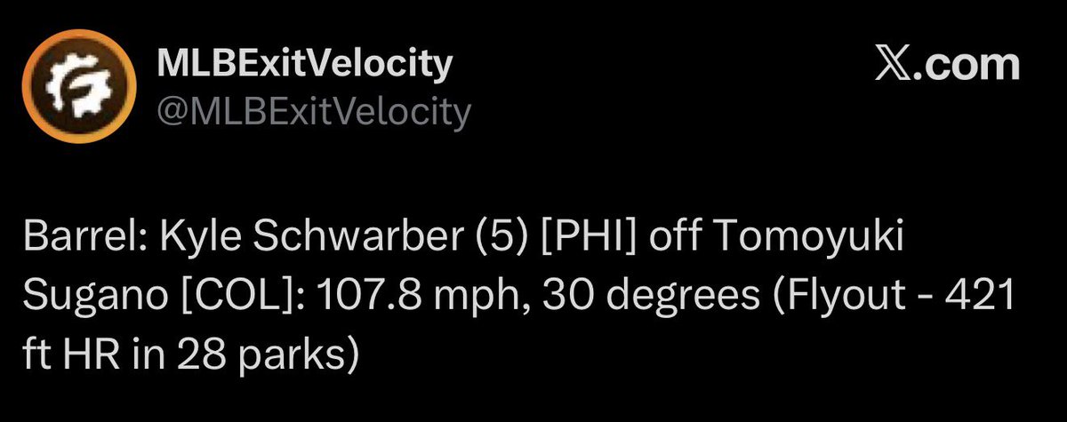thepropdealer's tweet photo. INSANE 🤯

This is how close we were to cashing today’s Home Run parlay…

HR in 28 ballparks.

My model is dialled in. We’ll be back tomorrow 📈 https://t.co/DDkypQapXx