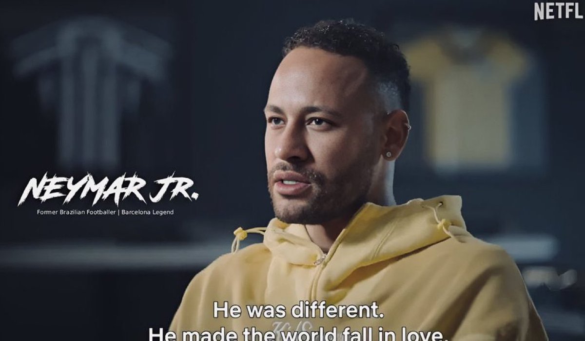 Somhiseremfcb's tweet photo. Presentación de Neymar por Netflix en el documental de Ronaldinho:

"Exjugador brasileño — Leyenda del Barcelona" https://t.co/Cm9VP4z7Qg
