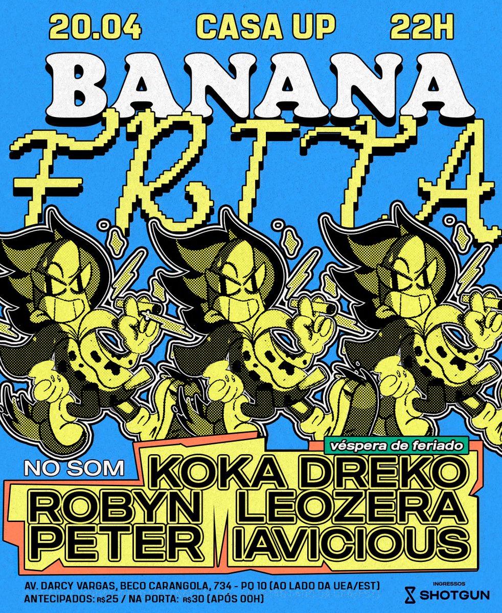 BANANA FRITA • 20/04 • CASA UP tweet media