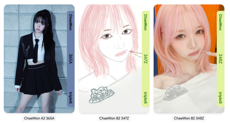 tripleS Chaewon updates tweet media