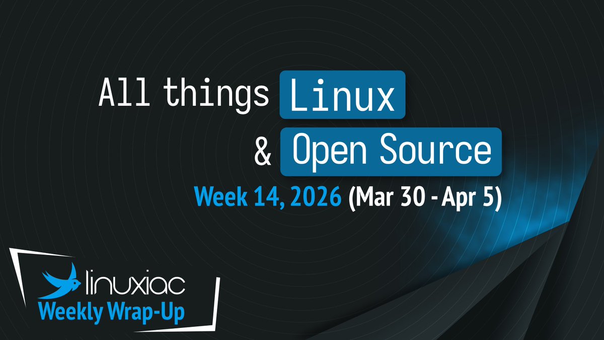 linuxiac's tweet image. Catch up on the latest Linux news: Netrunner 26, AerynOS, OpenSSH 10.3, Archinstall 4.0, Wine 11.6, Linux hits 5% on Steam, Debian addresses age verification, and more.
linuxiac.com/linuxiac-weekl…

#Linux #OpenSource