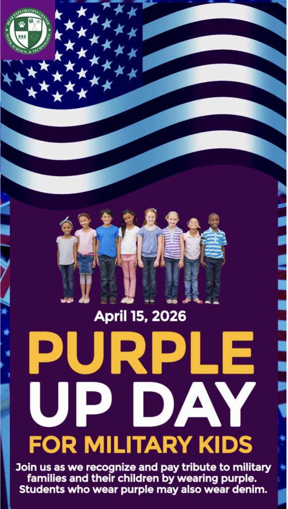 BearExploration's tweet photo. 💜 Purple Up! 💜
Bear Exploration Center proudly supports our military  students and families! Join us on April 15th by wearing #purple to honor their strength, resilience, and sacrifice. 🇺🇸
#PurpleUp #MilitaryChild #MonthOfTheMilitaryChild #BearExploration https://t.co/I6XYtBo4zR
