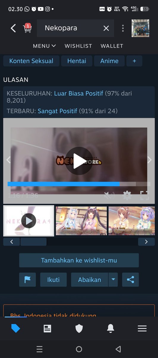 I: INDONESIA
G: GOON
R: RATING
S:SYSTEM