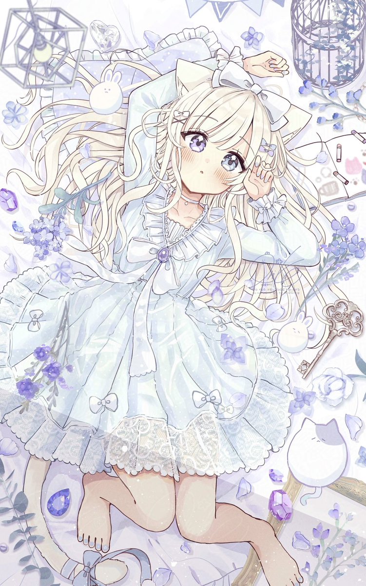 sakura_oriko's tweet photo. ネコミミお嬢様

 #白の日 https://t.co/dPjp8RS3U1