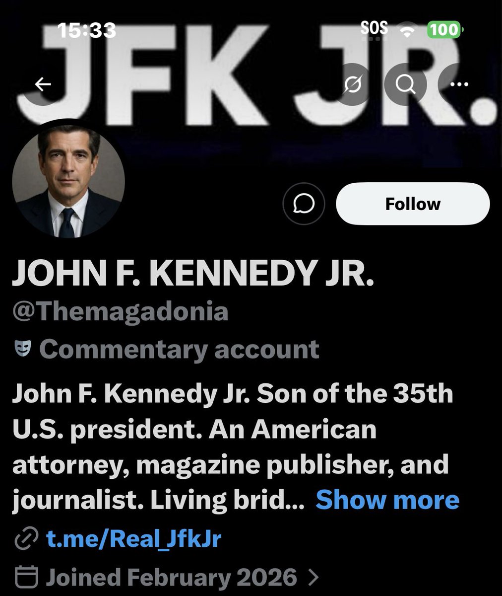 John_FKJR1's tweet photo. #AFRICA
THIS IS NOT #JFKJR HANDLE!
@ Themagadonia
#Fske! 👆👆👆
Neither is the Telegram acct! https://t.co/U3CSxW939s