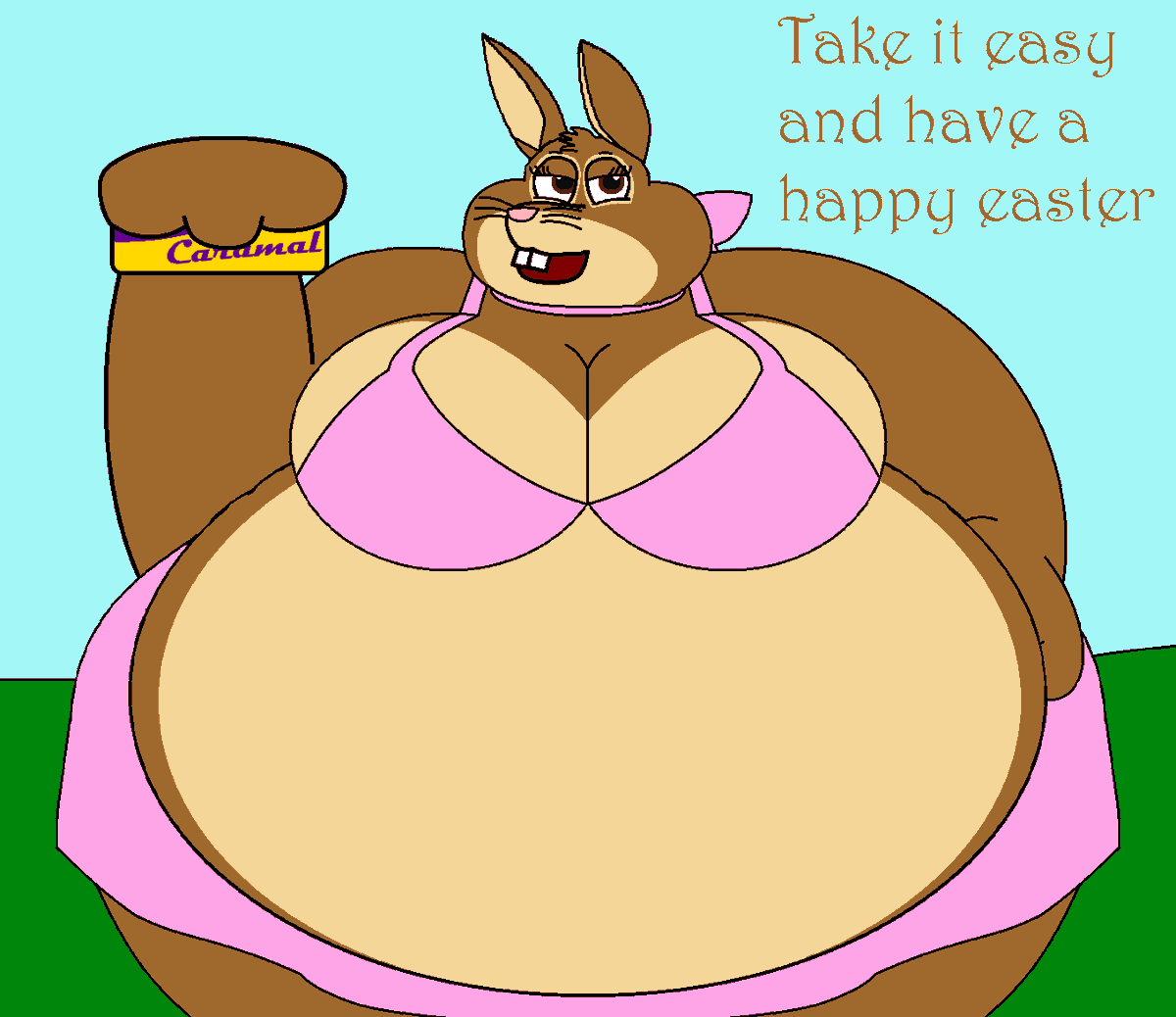 isiahv125's tweet photo. The Cadbury caramel bunny wishes you a happy easter https://t.co/pjloUHBAJA