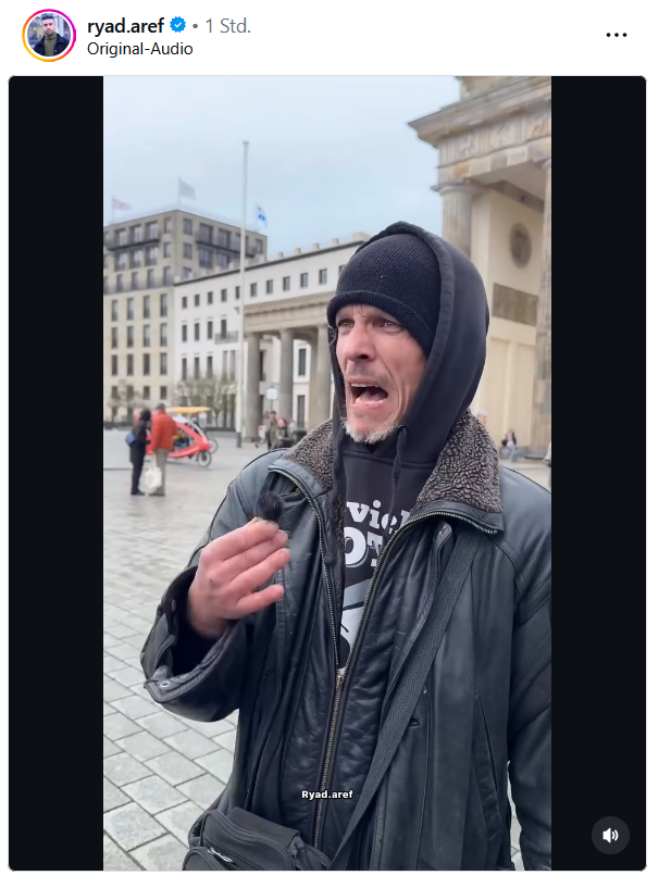 Mausebaer17's tweet image. Für alle, die nicht glauben wollen, dass #Böhlke, @ BoehlkeXhain, der Friedrichsberger, ein #Nazi ist. Hört euch das an: "Das ist Deutschland und nicht dein Land. Wir sind hier nicht im Iran. Deutscher nach dem Pass." instagram.com/reel/DWw4XLKFL…