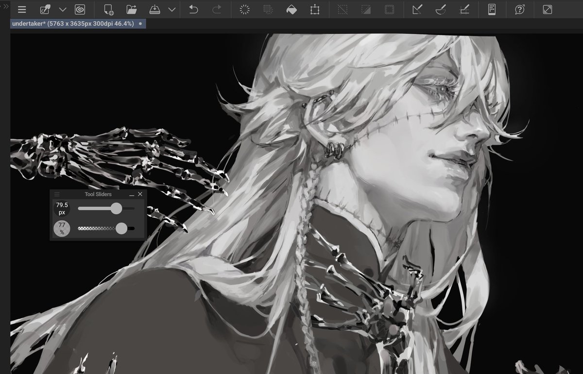 ookaminojikan's tweet photo. Still alive, still working on my old drawings. Slow progress, but fixing a lot of mistakes along the way. Kinda wiped out from work lately💀

Doing lots of traditional sketches too, just not sure they’re that interesting. Sooo I mostly post the bigger stuff here

#undertaker btw https://t.co/gualY71479