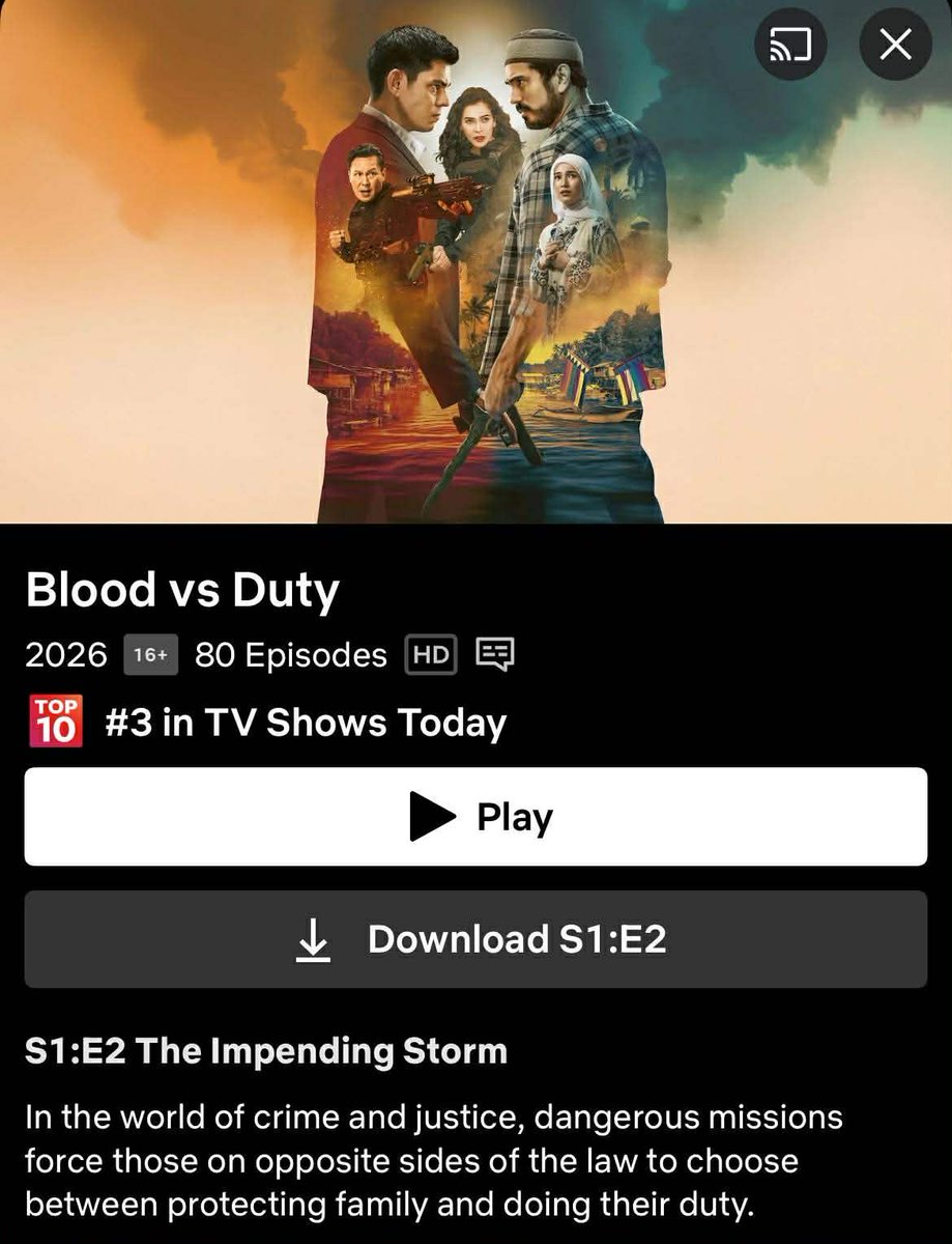 sweetpurplemay's tweet photo. Mamaya ulit sa Primetime support natin si @teamgutierrez

Title: Blood Vs. Duty
Episode 1: The Interception 
April 3 on Netflix
April 4 on iWant
April 6 on ABS-CBN - ALLTV2, A2Z, Kapamilya Channel, KOL at 8 pm

#fyp #foryou #BloodVsDuty #JRBCreativeProd #RichardGutierrez https://t.co/x9MX5FZdsx