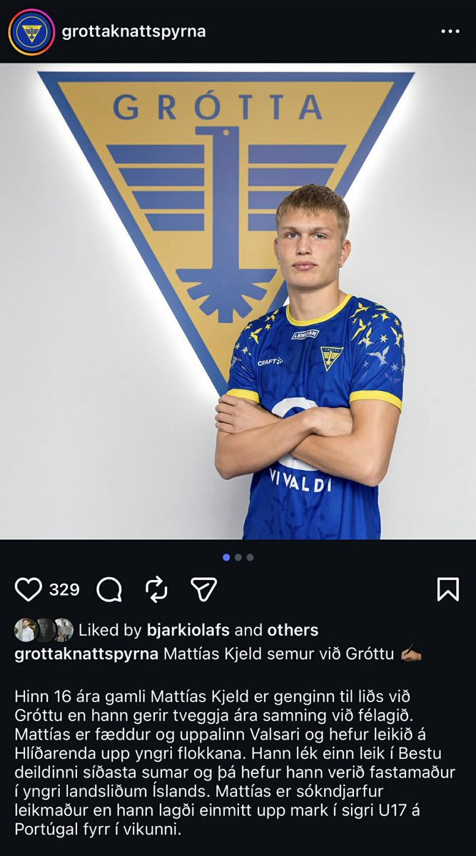 Kristján Óli Sigurðsson tweet media