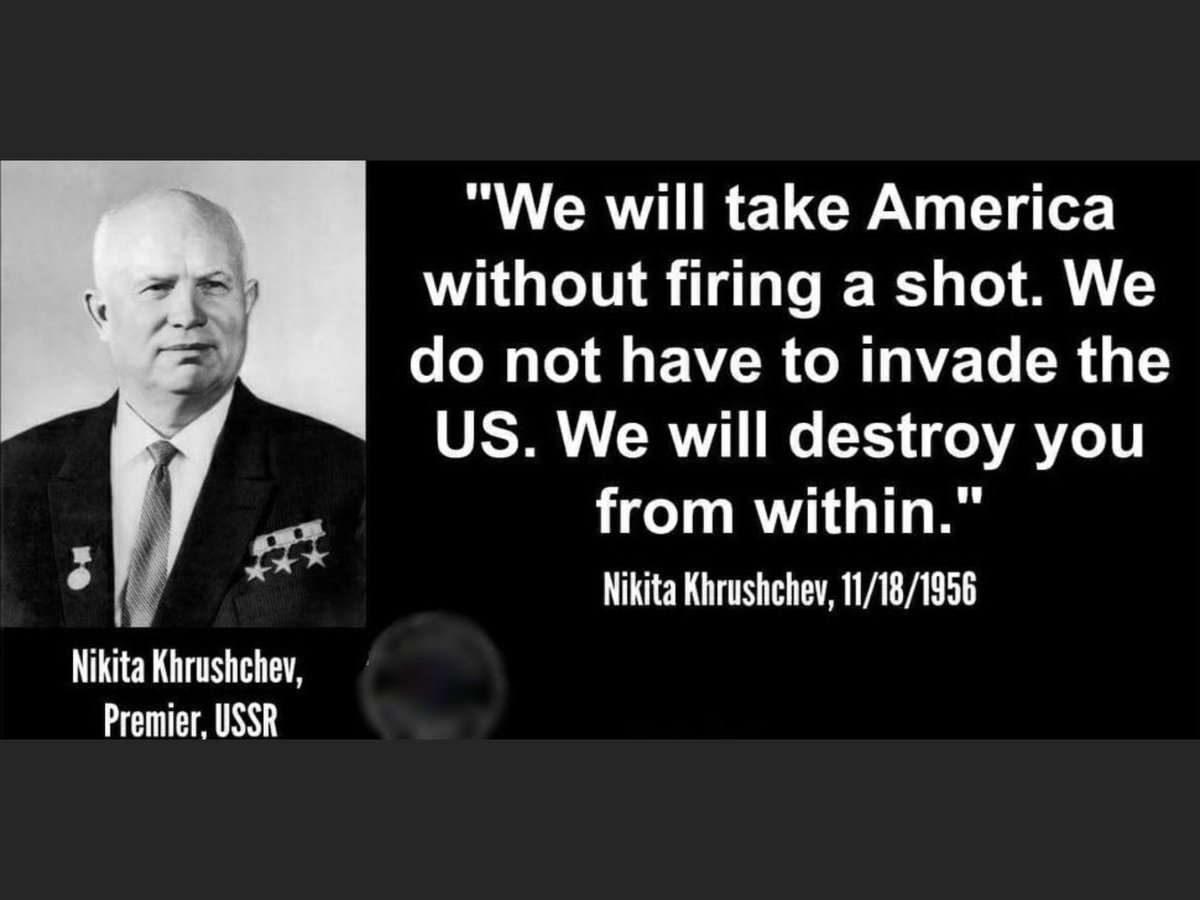 He is doing what Putin told him to do, destroy America from within!