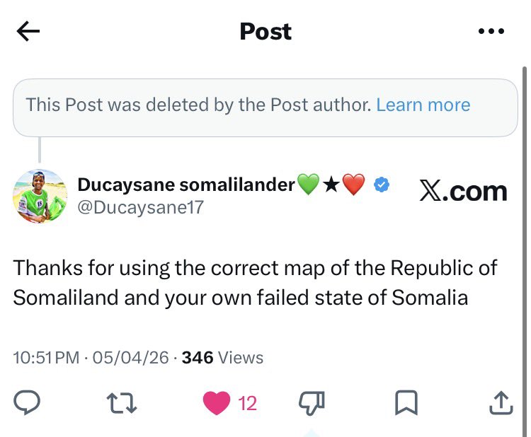 Ducaysane17's tweet photo. @AliOmarMP Why did you delete this tweet. https://t.co/wJ15GExMPY