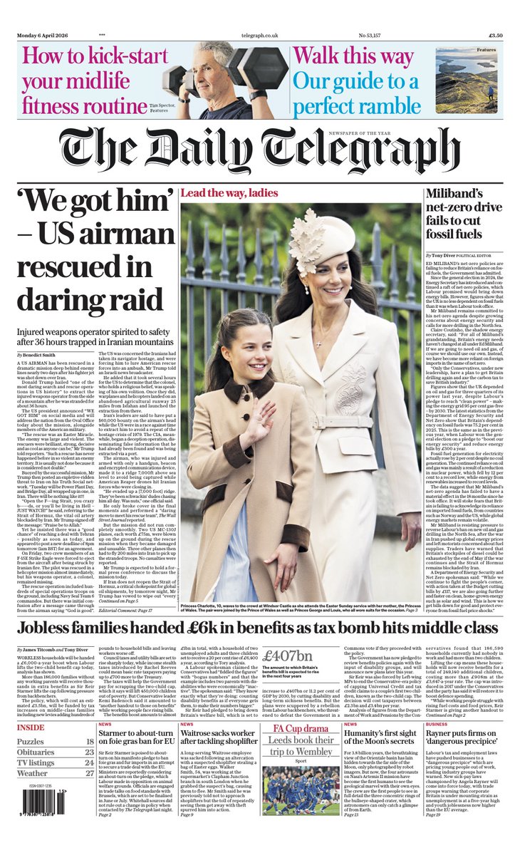 The Telegraph tweet media