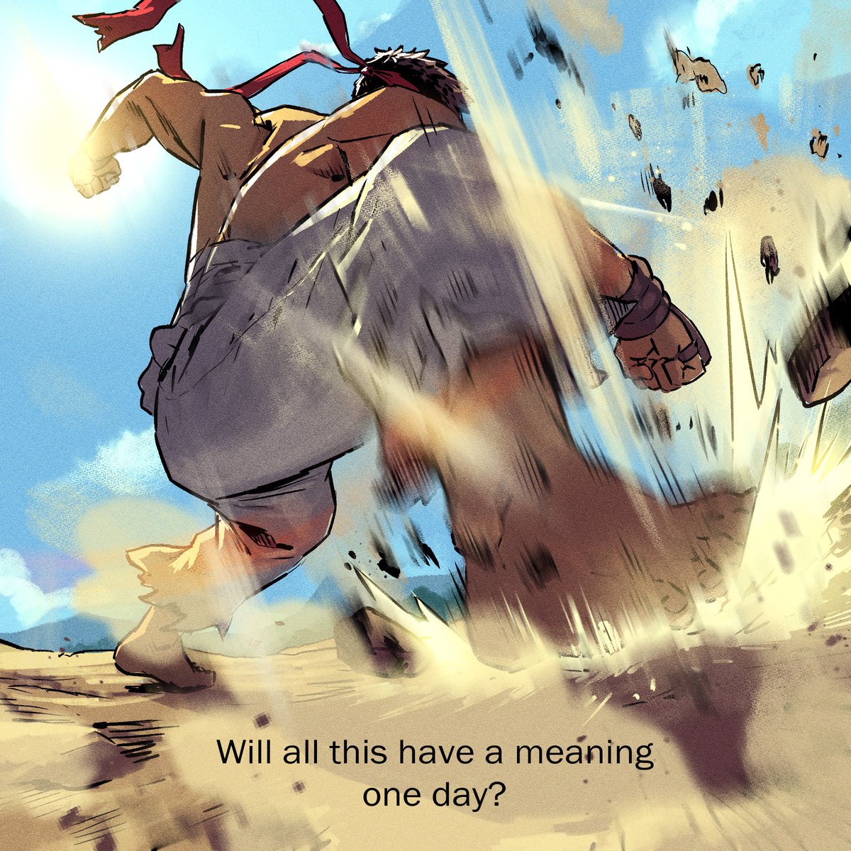 This existential question, it already appeared in a comic I did 2 years ago. 
Time flies, but fight remains the same

Thread to comic:
x.com/heyjay_art/sta…