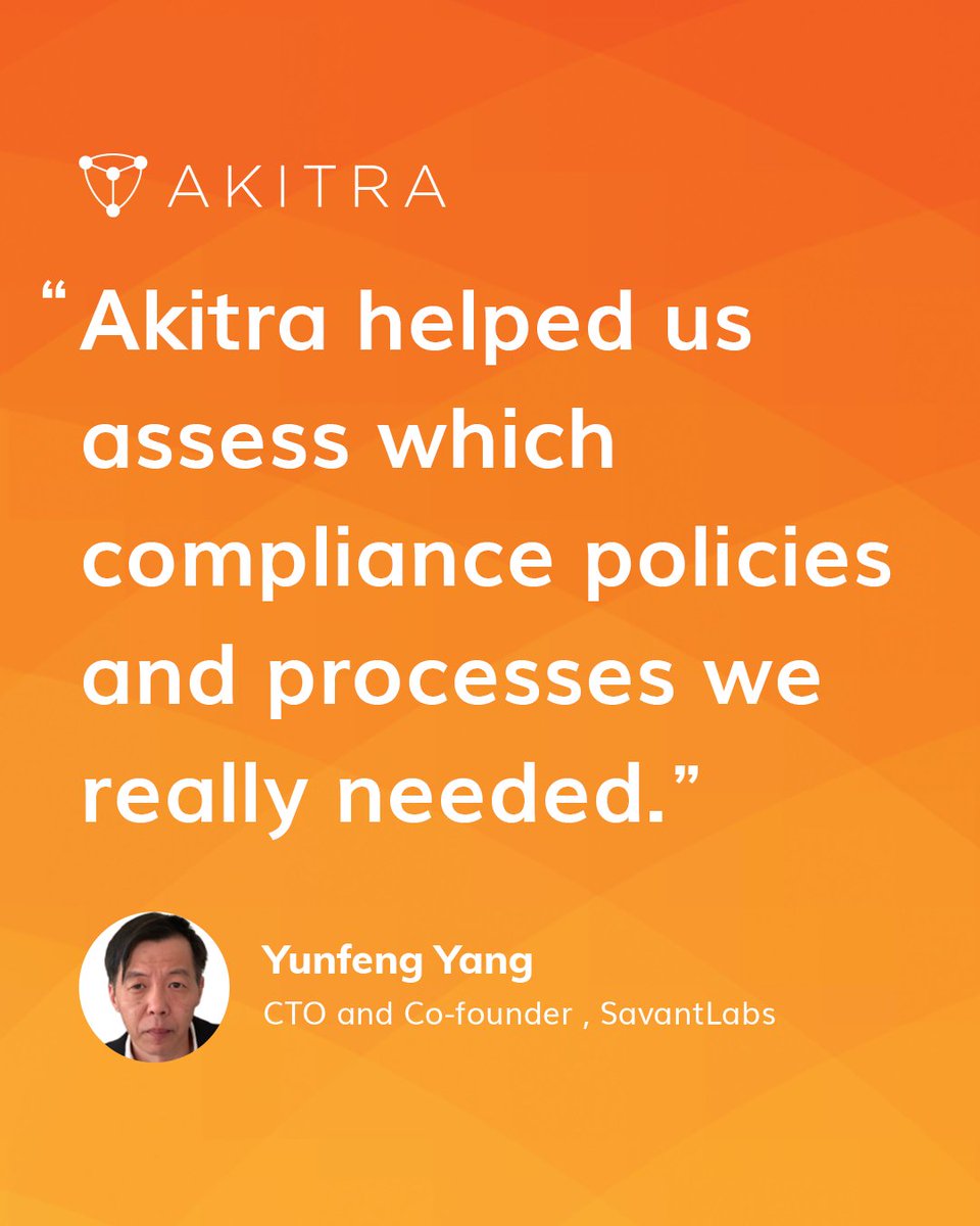 Akitra_Inc's tweet image. Compliance isn’t about doing more, it’s about doing what matters.

@savantlabsinc simplified it with Akitra: bit.ly/ak-css 

#ComplianceAutomation #Akitra #SOC2 #SmartCompliance