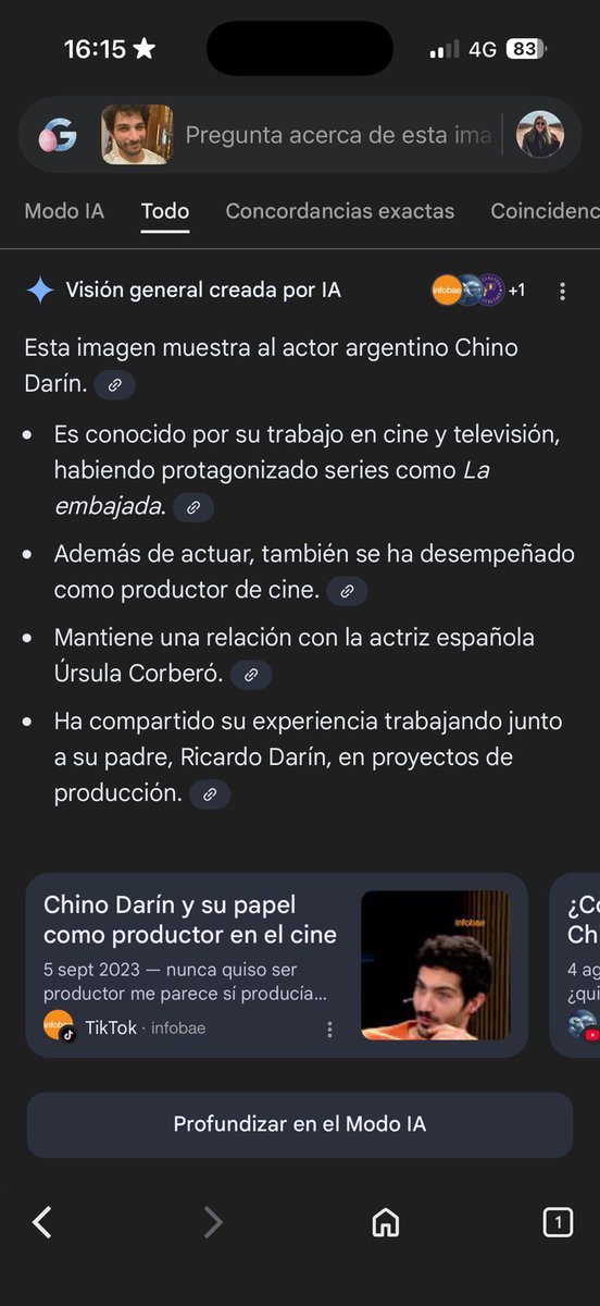 julifrenkel's tweet image. Le saqué una foto a mi novio con google lens a ver qué descripción ponía y esta fue la respuesta hermanas yo ya gané.