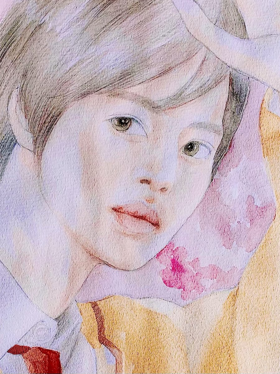 桜のスンジョ様を描きたかったんです。笑
春ですね〜。一番好きな季節です。