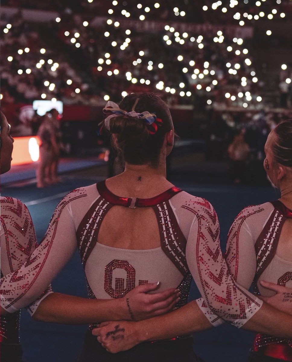 SoonerGymCrave's tweet photo. NATIONALS BOUND! The Oklahoma Sooners win big with a huge 198.350 and have secured their ticket to nationals! #BOOMER https://t.co/VRHOpqDWQY