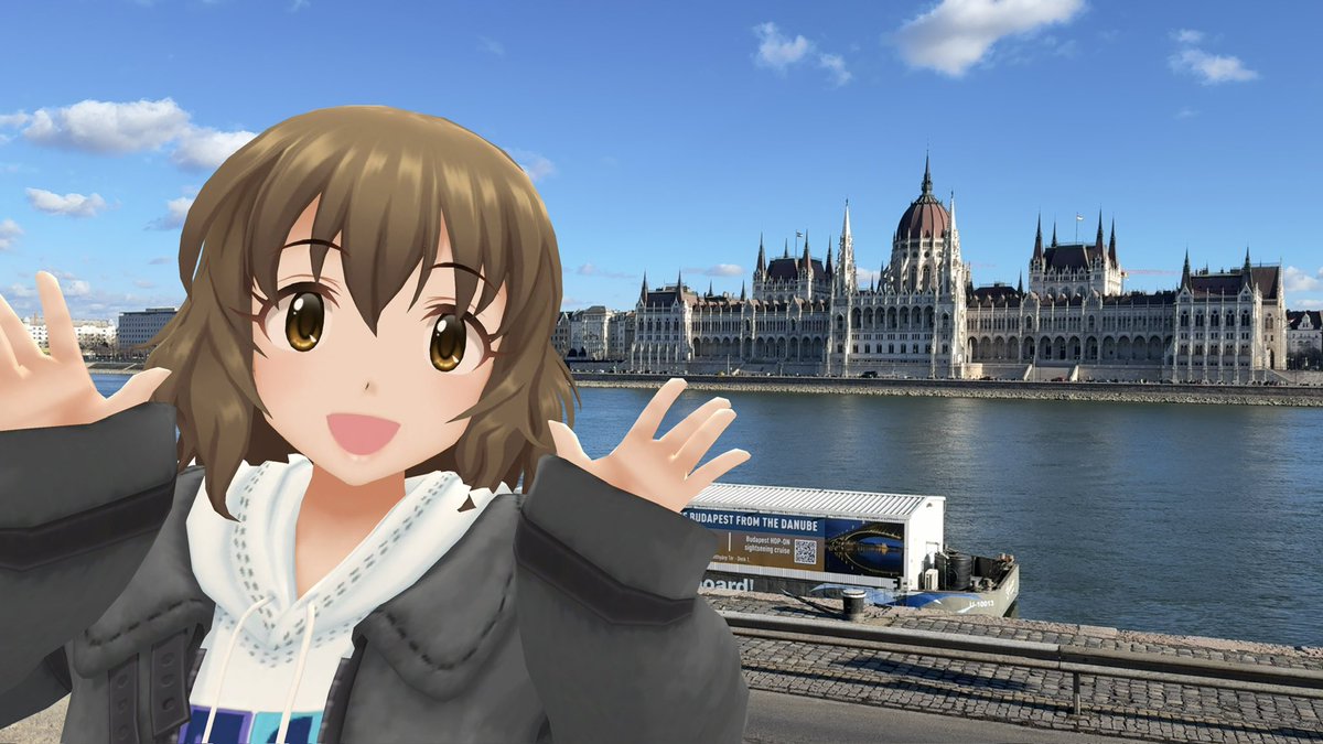 tsuta3123_sub's tweet photo. #デレスポカレンダー増刊号
#デレスポAR 
#デレステAR 
いずれもハンガリー・ブダペストにて（並木芽衣子）
1.セーチェーニ鎖橋
2.国会議事堂
3.漁夫の砦
4.ブダペスト地下鉄オペラ駅

4箇所とも世界遺産です（なんと地下鉄まで） https://t.co/XvX88a5pTB