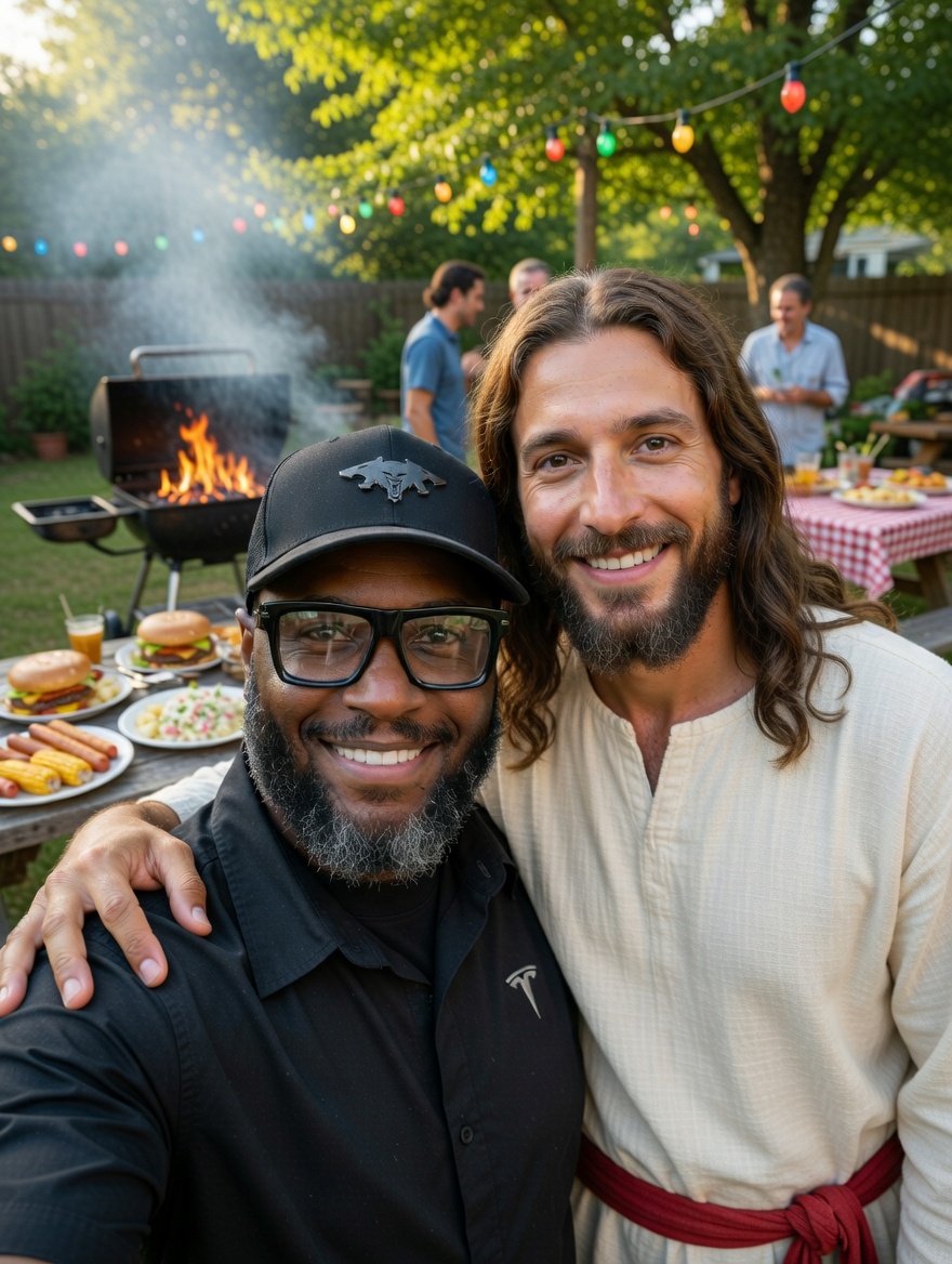 FamilyFirstJ's tweet photo. Just hanging with JC on what most still call the greatest comeback in history. He said don't eat the salad with raisins...and we both had a good laugh then I grabbed my phone for this selfie.

Some will tell you it's Ai and that I made that story up.... https://t.co/cDeBgRmoZ8