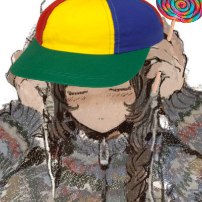 fluffygirlpaws's tweet image. full version of my #joyous and #whimsical pfp because the lollipop isn't visible otherwise :c