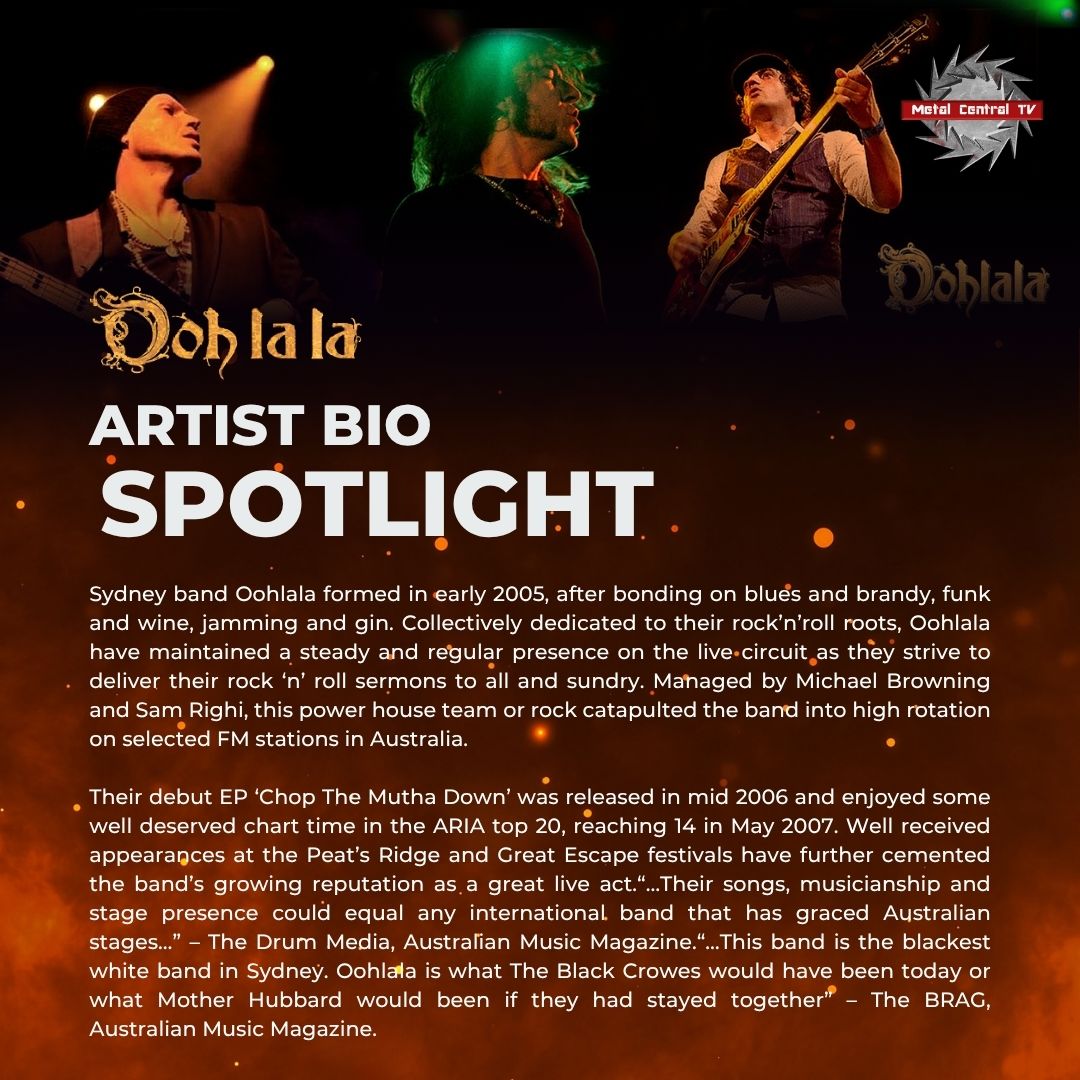MetalCentralTV's tweet image. Oohlala is loud, wild, and impossible to ignore ⚡

Check them out: metalcentraltv.com/page/artist/oo… 

#OohlalaBand #RockEnergy #ArtistSpotlight