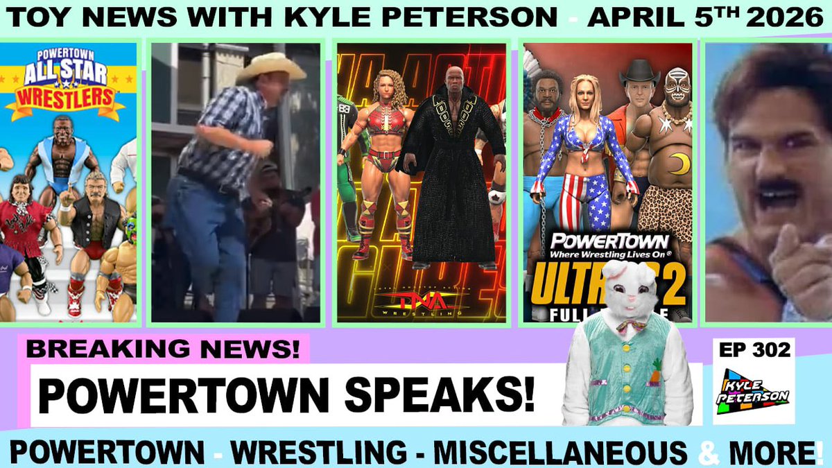 sirpaul64's tweet photo. Powertown: Steve Speaks! An OVERSIZED Bonus Easter Toy News! A massive deep dive https://t.co/nPKEIRmAMV #powertown #actionfigures #toys #wrestling #wwe #mcfarlane https://t.co/J6Yio1gReN